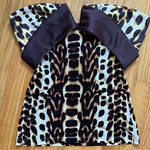 Just Cavalli Animal Print late 2000s Corset Top (used but in perfect condition)